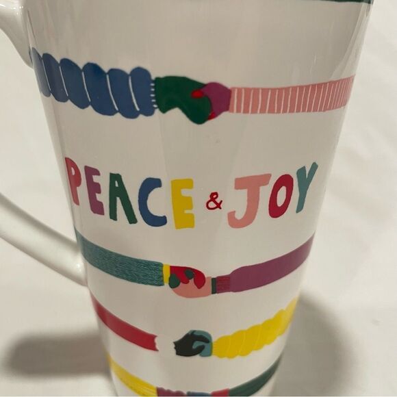 Peace & Joy travel mug with handle by St. Nicholas Square - Picture 4 of 9